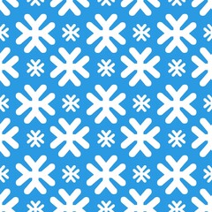 seamless pattern with snowflakes