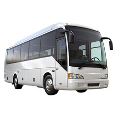 Modern Coach Bus Transportation Solution isolated on transparent baackground