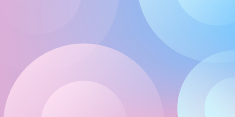 abstract background .blue and pink gradation. circle effect style. modern minimalist.eps 10