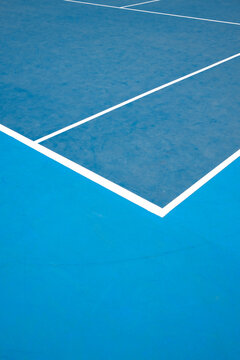 Blue Sports Court Lines