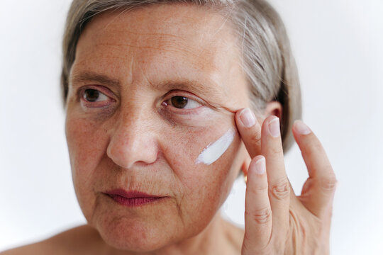 Skin of senior woman