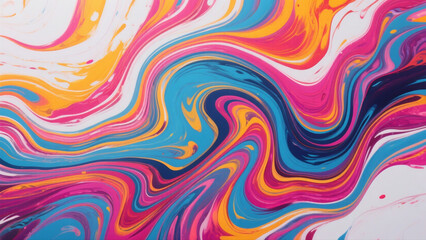 Colorful Abstract Fluid Marble Ink Art Background