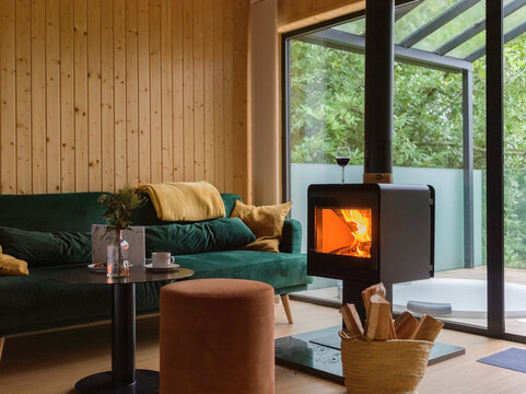 Modern rural house interior