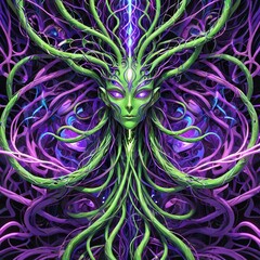 木の根に潜む魔女