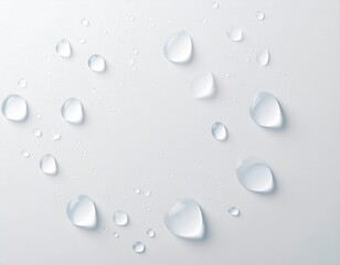 透明な水玉が壁についている