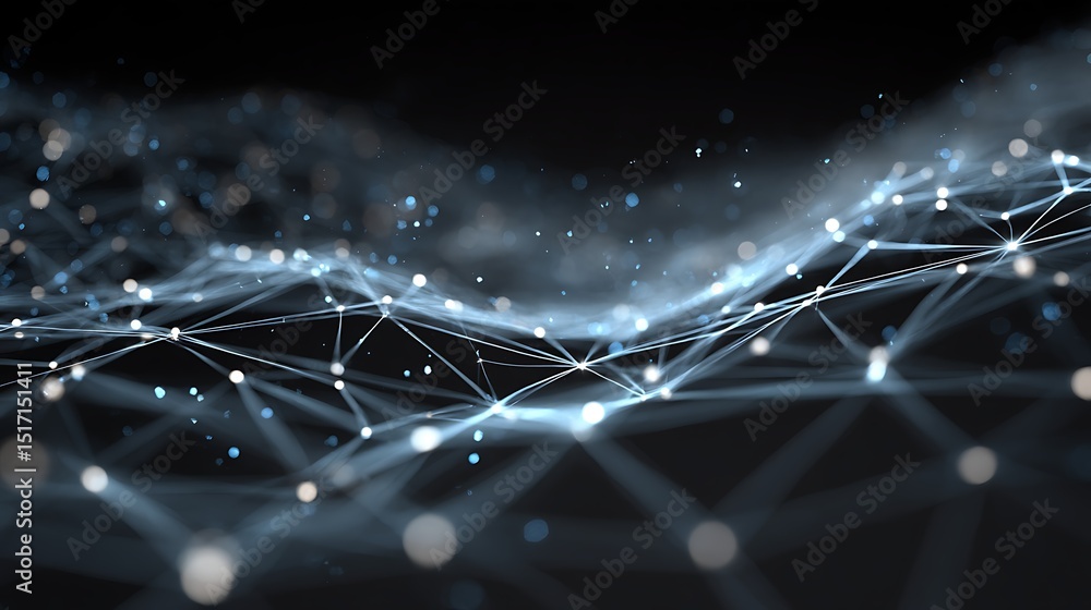 Poster big data connection technology, cityscape telecommunication and communication network concept, smart