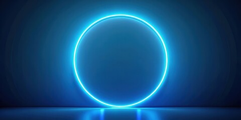 Glowing blue oval shape minimalist abstract art illumination modern wallpaper background, pattern, illumination,  pattern