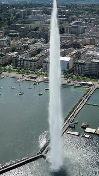 Gen&egrave;ve Majestueuse : Images Drone du Jet d'Eau & de la Ville
