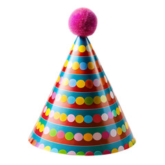 Colorful Party Hat with PomPom