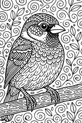 Animal Doodle Line Art Illustration