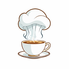 Teacup Shaped Like a Chef’s Hat
