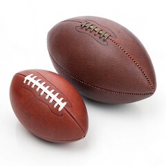  American football ball, Rugby Ball isolated on white background, clipping path, full depth of field