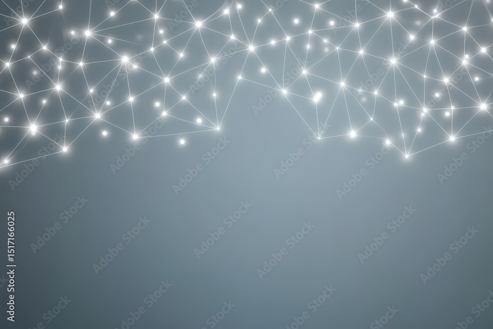 Aufkleber abstract digital background featuring intricate network connections and glowing dots in a modern des