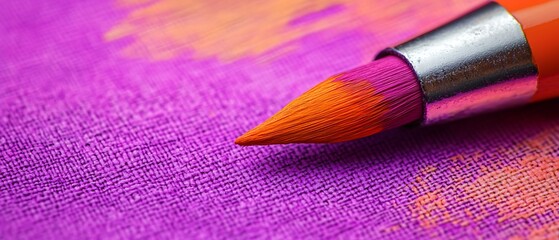 set of vibrant markers on textured fabric background with bold color streaks and visible weave texture creating dynamic composition