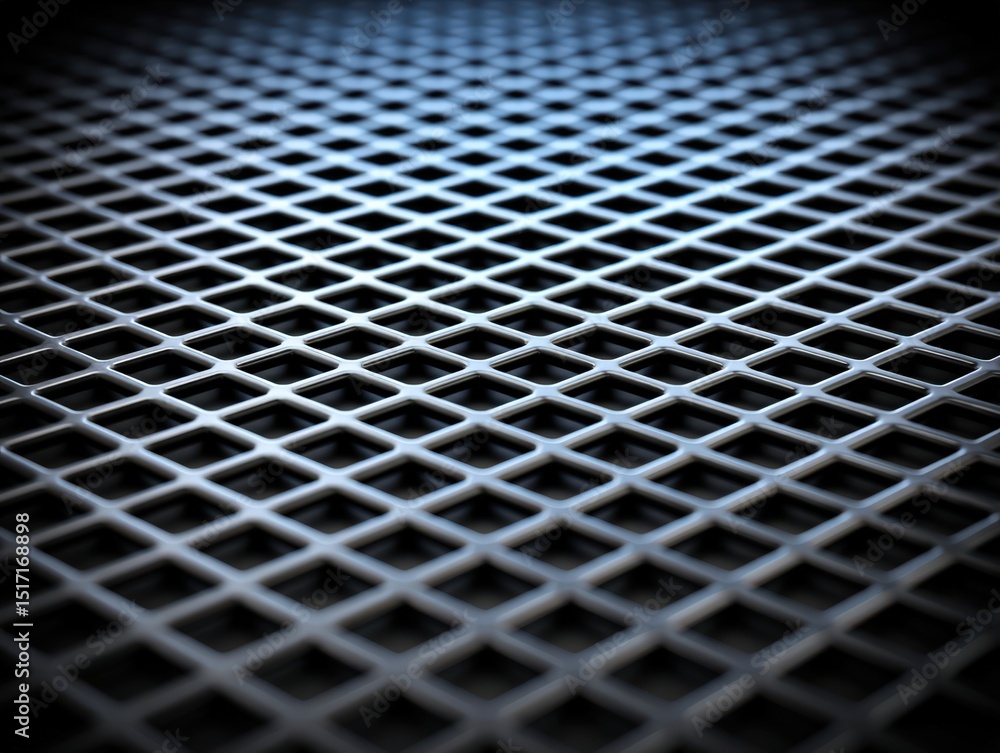 Poster detailed close-up view of a structured mesh surface showcasing a modern design aesthetic with a focu