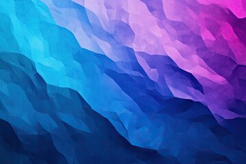 Obraz premium Abstract polygonal landscape in cool blue and magenta tones