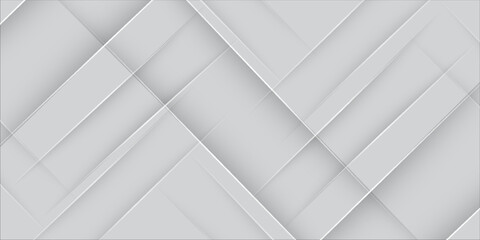 Obraz premium Geometric abstract Background,oblique lines on a white background gradient white and gray,2d illustration