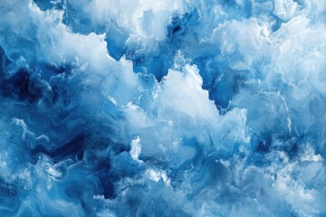 Obraz premium Abstract swirls of deep blue and white