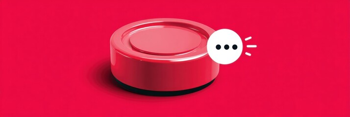 Repeated Clicks on a Red Error Button With a Clean Upper Zone Depict Frustration or Urgency in a Digital Interface