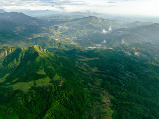 Tropical Mountain Twilight View