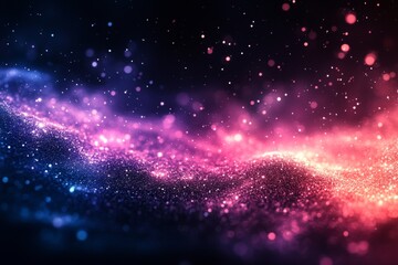 Colorful deep space background showing glowing nebula clouds and stars