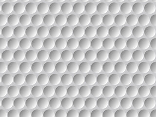 Golf ball texture background. Golf ball texture. White  background. Seamless round pattern. Vector illustration