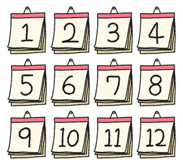 Number symbol shape background illustration