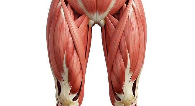 Anatomy of leg muscles illustration for medical educational purposes and health and fitness resources video 4k