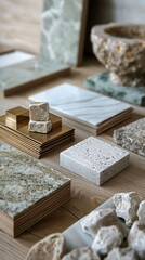 Elegant Collection of Natural Stone Samples for Interior Design Projects