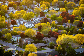 Overlook of La Crosse City at Sunset