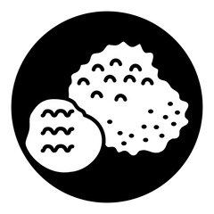 truffle mushroom icon	