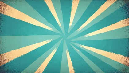Abstract retro background featuring turquoise stripes with halftone corners. Comic book style, pop art design. Perfect for posters, banners, advertising, graphic design. Burst of energy light, retro