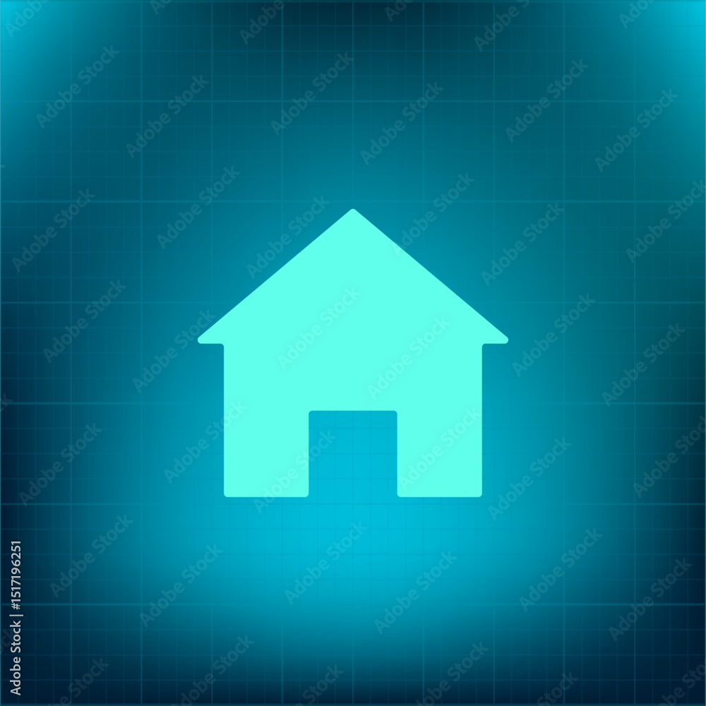 Poster vector icon on a blue background with a gradient