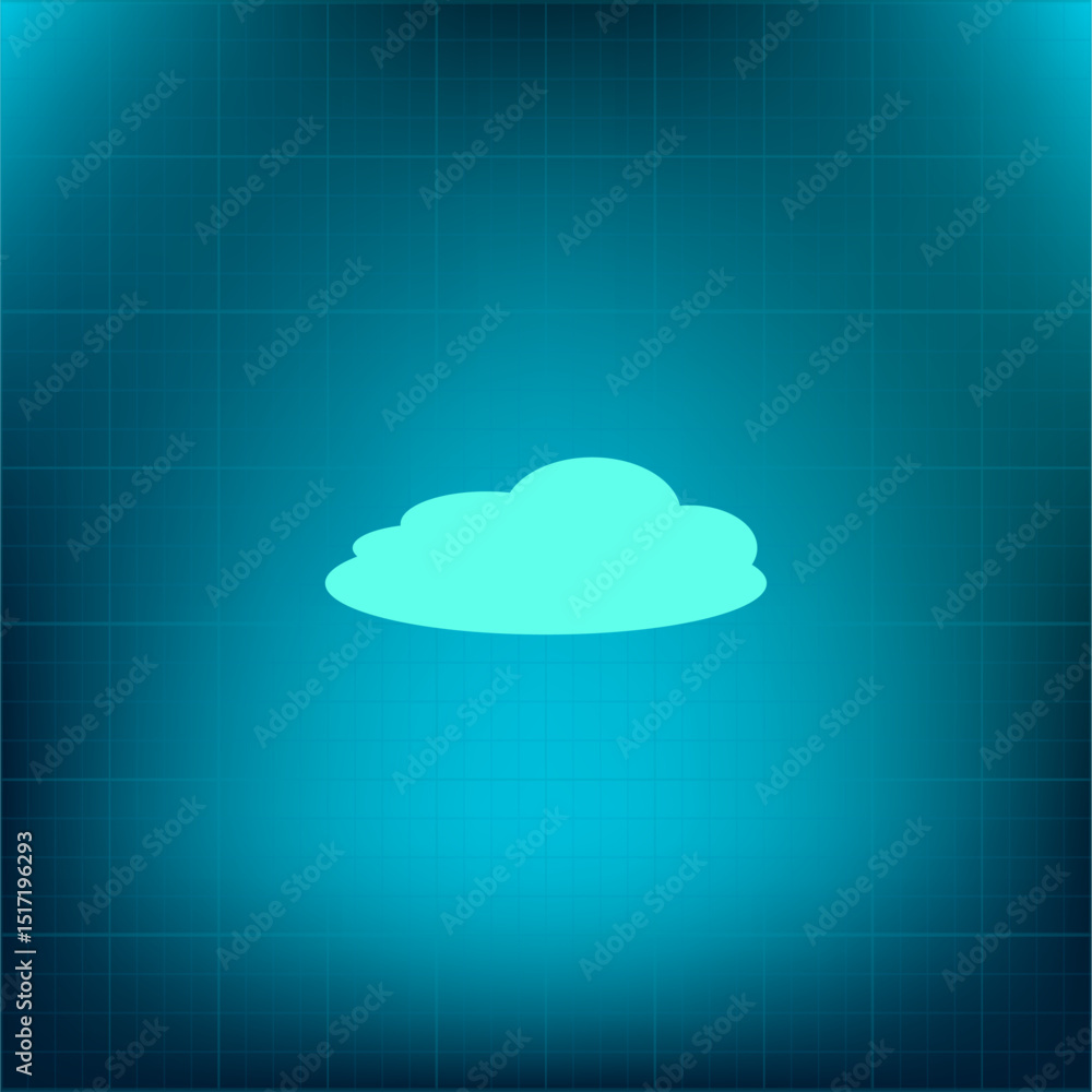 Poster vector icon on a blue background with a gradient