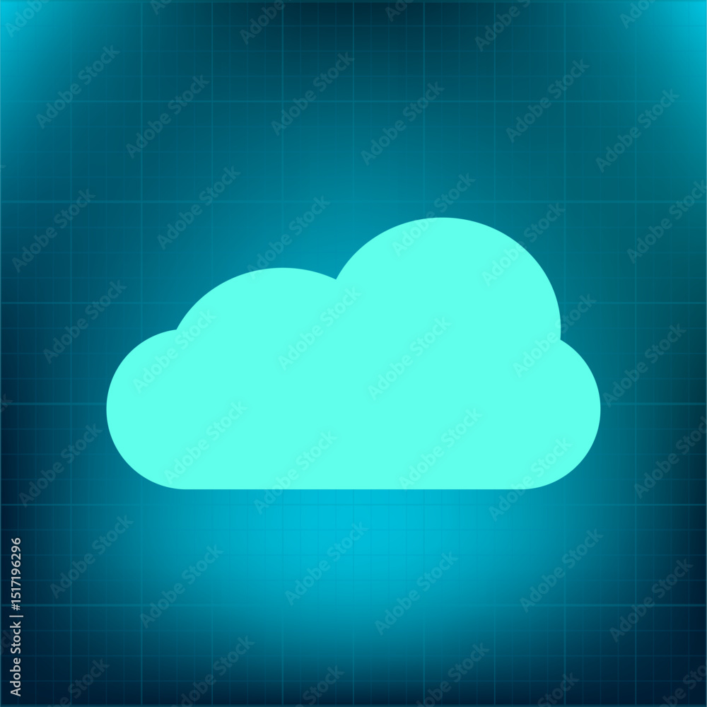 Poster vector icon on a blue background with a gradient