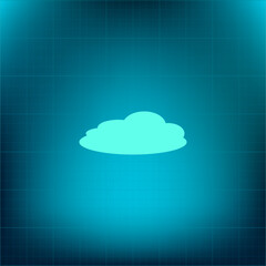 Vector icon on a blue background with a gradient