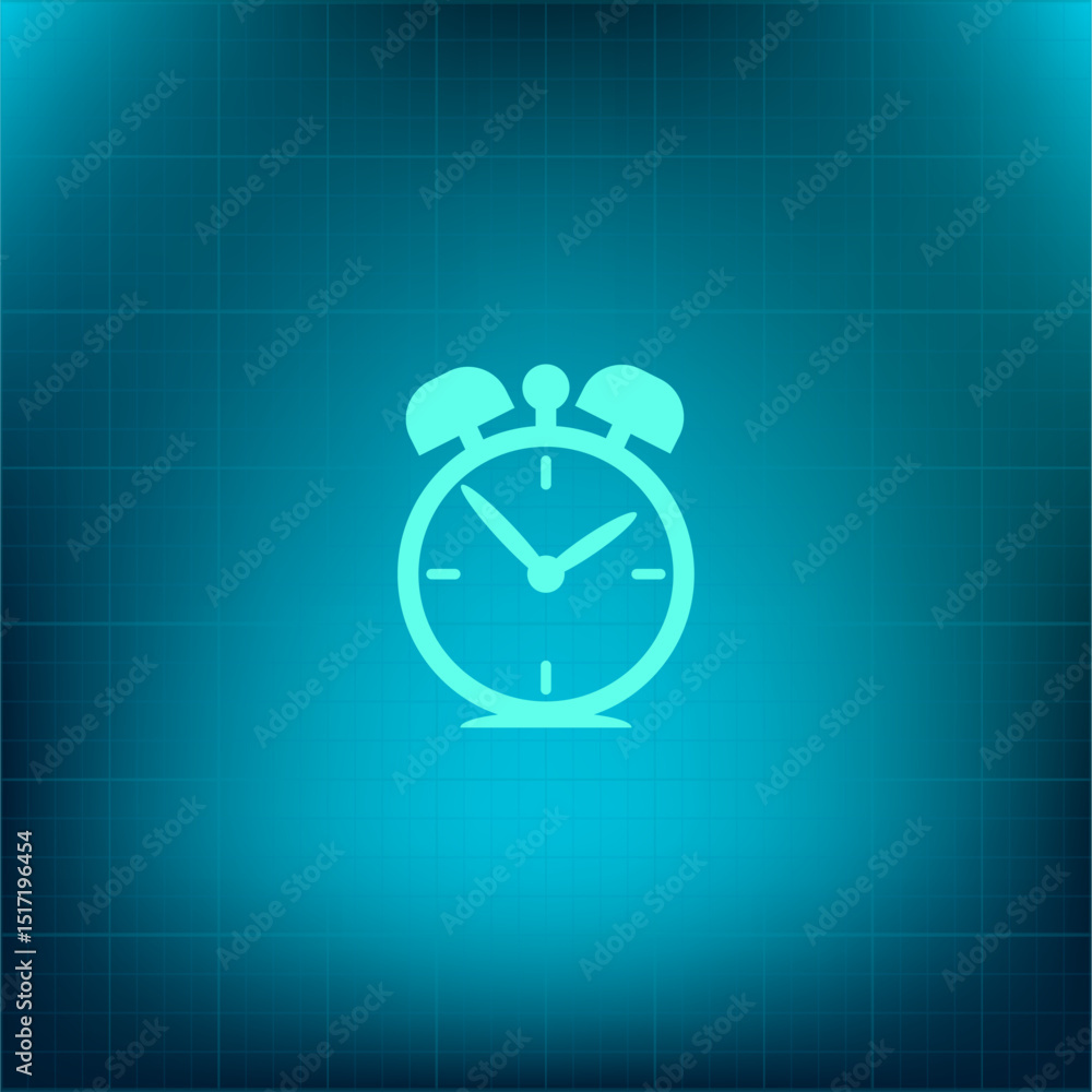 Poster vector icon on a blue background with a gradient