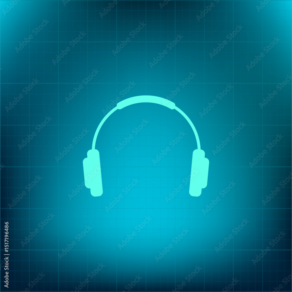 Poster vector icon on a blue background with a gradient