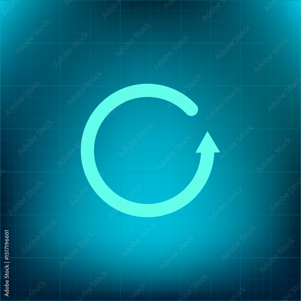 Poster vector icon on a blue background with a gradient