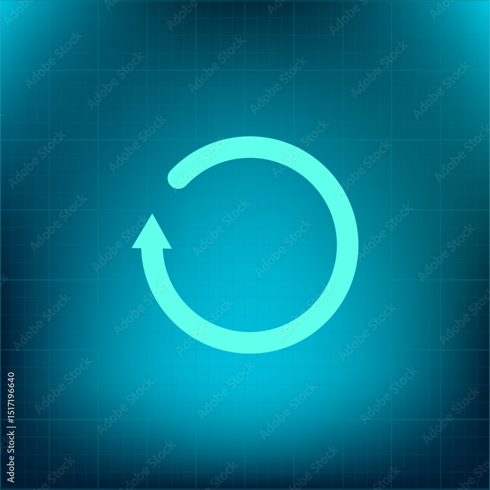 Poster vector icon on a blue background with a gradient