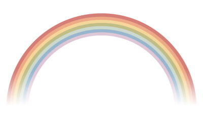 両端が自然に消える虹