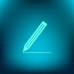 Vector icon on a blue background with a gradient