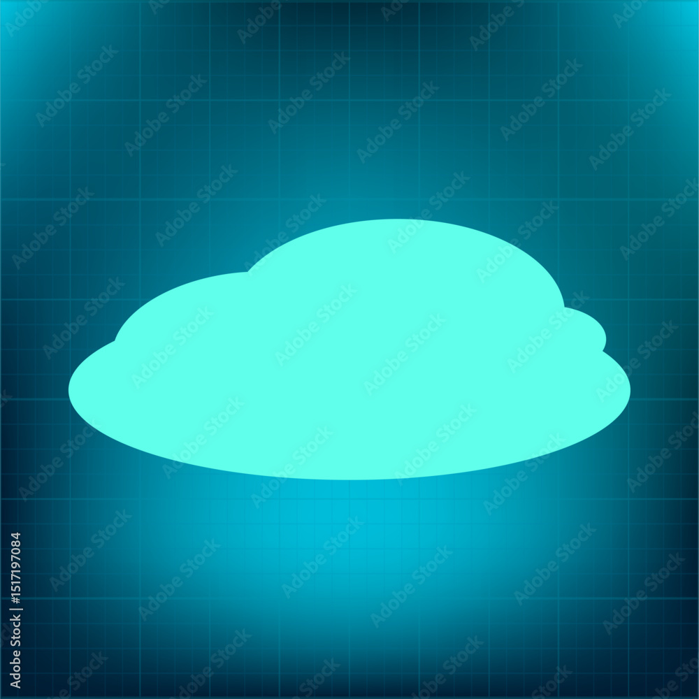 Poster vector icon on a blue background with a gradient