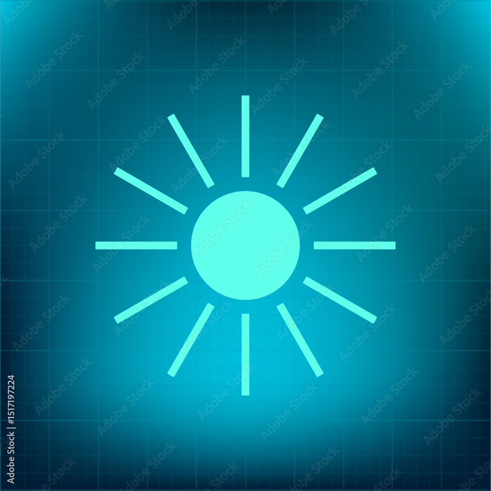 Poster vector icon on a blue background with a gradient