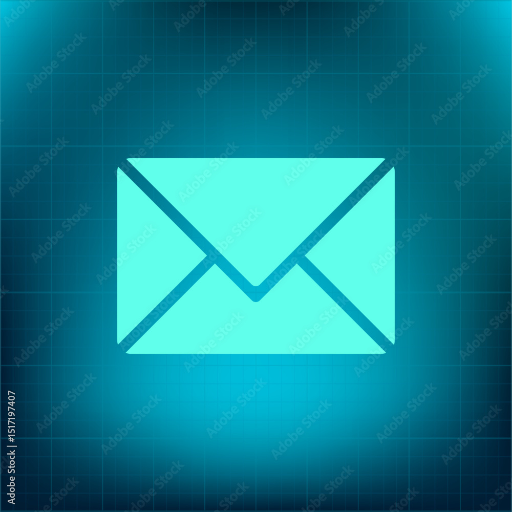 Poster vector icon on a blue background with a gradient