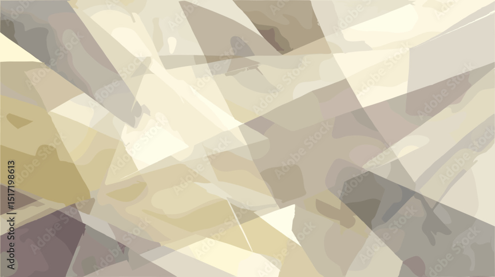 Aufkleber abstract overlapping translucent paper design in neutral tones