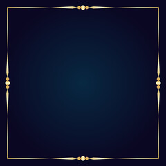 Golden Floral Border