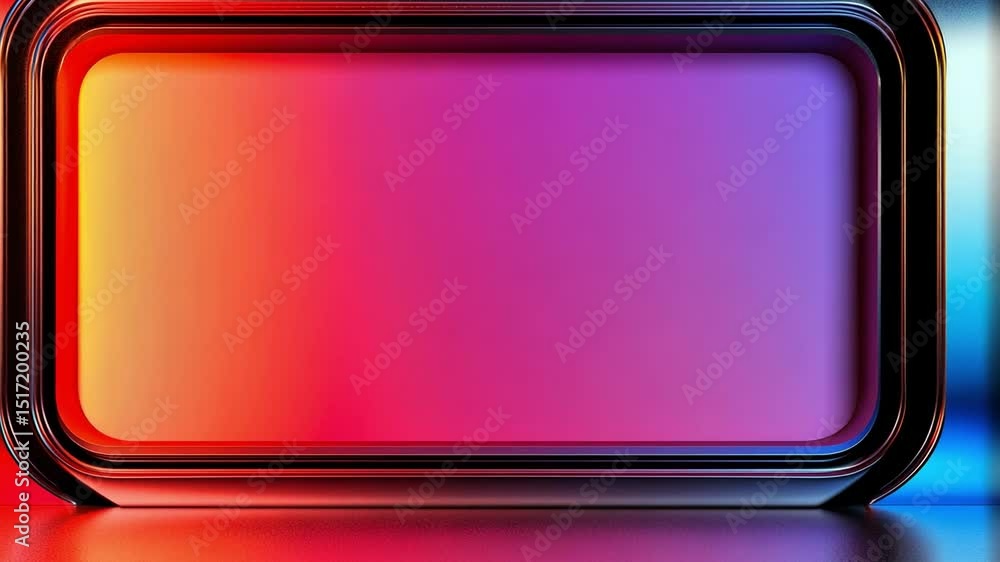 Aufkleber abstract colorful geometric background with vibrant gradients and smooth contours for creative desig