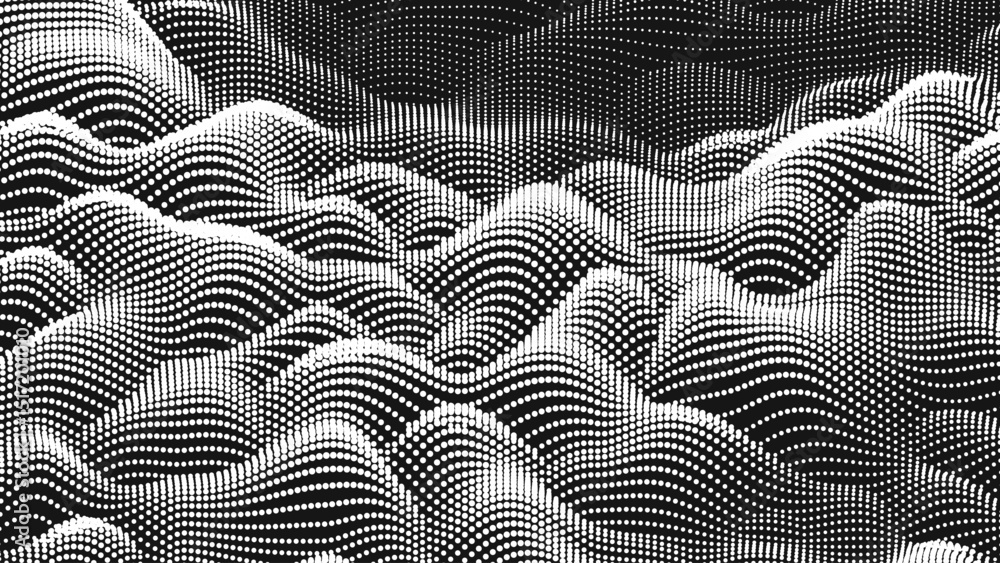 Sticker point wave noise texture. abstract dot background. technological cyberspace background.