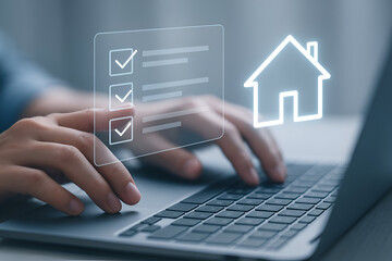 Online home checklist real estate application
